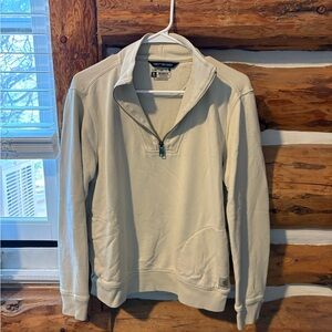 Carhartt Men's Cream Zip-Up Sweater